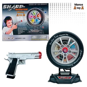 تفنگ اسباب بازی لیزری سیبل دار مدل sharp shooter_اسباب بازی