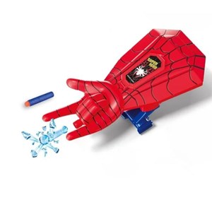 دستکش تیر پرتاب کن شارژی طرح اسپایدرمن همراه با تیر ژله ای و اسفنجی Spiderman hand Web Shooters_اسباب بازی