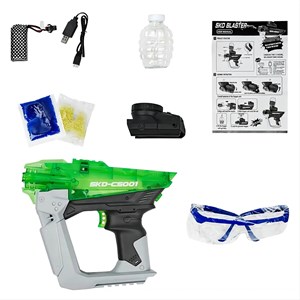 تفنگ اسباب بازی شارژی رگباری تیر ژله ای و شبرنگ مدل SKD CS001S_اسباب بازی