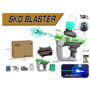 تفنگ اسباب بازی شارژی رگباری تیر ژله ای و شبرنگ مدل SKD CS001S_اسباب بازی