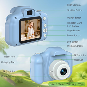 دوربین عکاسی و فیلمبرداری دیجیتال کودک طرح یونیکورن آبی_اسباب بازی