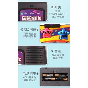 ارگ بزرگ سفره ای کودک 24 کلید مدل Musical Piano Keyboard Touch Playmat_اسباب بازی