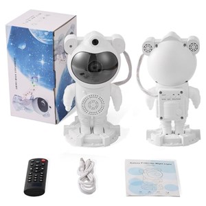 چراغ خواب کهکشانی و اسپیکر دار بلوتوثی طرح فضانورد مدل MXS003_اسباب بازی