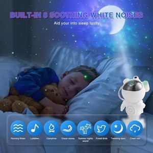 چراغ خواب کهکشانی و اسپیکر دار بلوتوثی طرح فضانورد مدل MXS003_اسباب بازی