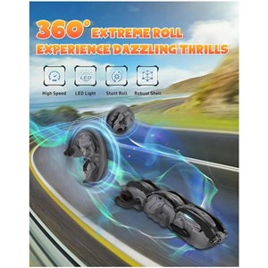 ماشین کنترلی شارژی ماری توپی مدل Rolling RC Stunt Snake Car_اسباب بازی