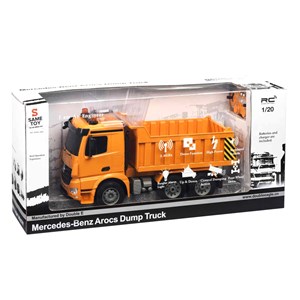  ماشین کنترلی کامیون مرسدس بنز دبل ایگل 1:20 Mercedes-Benz Arocs Dump Truck_اسباب بازی