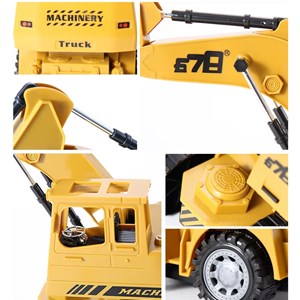 ماشین کنترلی بیل مکانیکی شارژی 5 کانال مقیاس 1:18 مدل Remote Controlled Excavator 8078E_اسباب بازی