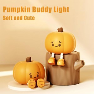 چراغ خواب سیلیکونی شارژی طرح کدو تنبل_اسباب بازی