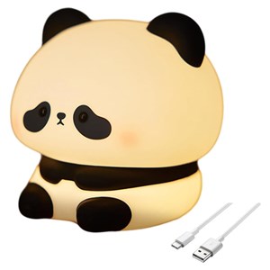 چراغ خواب سیلیکونی شارژی طرح پاندا خجالتی_اسباب بازی