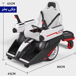 ماشین شارژی کارتینگ کنترلی 360 درجه با قابلیت پرتاب تیر ژله ای رنگ قرمز_اسباب بازی