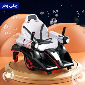 ماشین شارژی کارتینگ کنترلی 360 درجه با قابلیت پرتاب تیر ژله ای رنگ قرمز_اسباب بازی