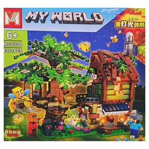 لگو ماینکرافت خانه درختی چراغدار 830  قطعه مدل Minecraft MG1300_اسباب بازی
