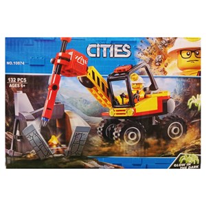 لگو سیتی ماشین معدن 132 قطعه مدل CITIES 10874_اسباب بازی