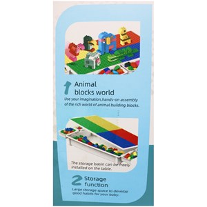 میز و صندلی لگو بازی همراه با 137 قطعه لگو ( میز چند کاره همراه با صندلی ) مدل Block Tables_اسباب بازی