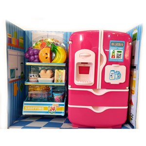 اسباب بازی یخچال ساید یخ ساز با قفسه فروشگاه MULTI-FUNCTIONAL REFRIGERATOR_اسباب بازی