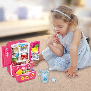 اسباب بازی یخچال ساید یخ ساز با قفسه فروشگاه MULTI-FUNCTIONAL REFRIGERATOR_اسباب بازی