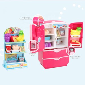 اسباب بازی یخچال ساید یخ ساز با قفسه فروشگاه MULTI-FUNCTIONAL REFRIGERATOR_اسباب بازی