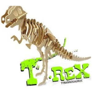 پازل سه بعدی چوبی 33 تکه Pershang Wooden T.Rex 3D Puzzle_اسباب بازی 