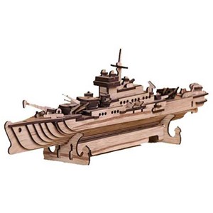 پازل سه بعدی چوبی 132 تکه مدل کشتی جنگی Pershang Wooden Battleship 3D Puzzle_اسباب بازی 