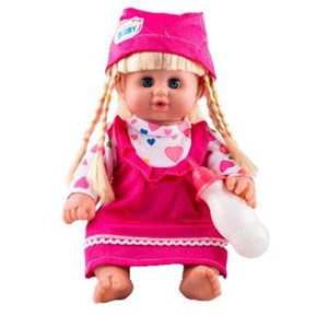 عروسک موزیکال دخترانه بیبی بورن صورتی Baby Huan_اسباب بازی 