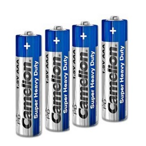باتری نیم قلمی کملیون بسته 4 عددی AAA Camelion