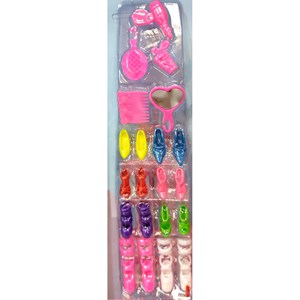 عروسک دخترانه باربی مفصلی همراه با وسایل BARBIE_اسباب بازی