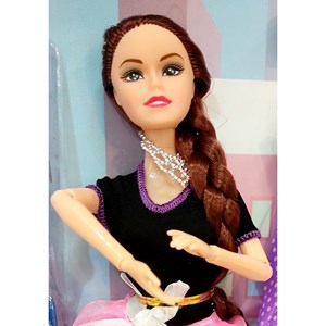 عروسک دخترانه باربی مفصلی به همراه وسایل BARBIE_اسباب بازی