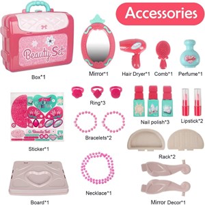 ست اسباب بازی میز آرایشی قابل حمل 3 حالته_اسباب بازی