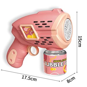 تفنگ اسباب بازی حباب ساز چراغ دار رنگ صورتی مدل Geometric Bubble Gun_اسباب بازی