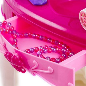 ست اسباب بازی میز آرایش صندلی دار موزیکال همراه با ریموت عصای جادویی مدل 00818_اسباب بازی