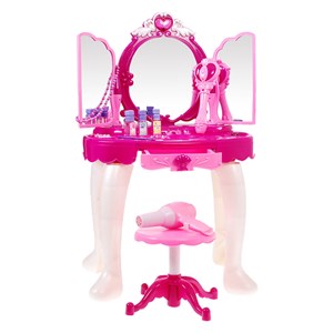 ست اسباب بازی میز آرایش صندلی دار موزیکال همراه با ریموت عصای جادویی مدل 00818_اسباب بازی