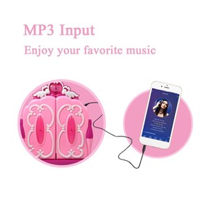 ست اسباب بازی میز آرایش صندلی دار موزیکال همراه با ریموت عصای جادویی مدل 00818_اسباب بازی