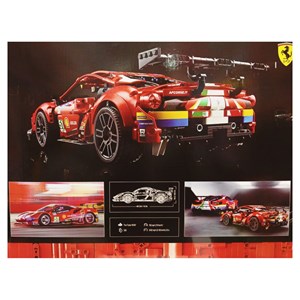 لگو تکنیک ماشین فراری 1677 قطعه مدل 86004 Ferrari 488 GTE_اسباب بازی