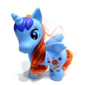 عروسک اسب پونی آبی ارتفاع 11 سانتی متر My Little Pony_اسباب بازی