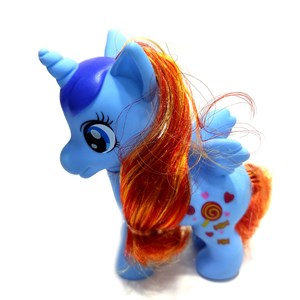 عروسک اسب پونی آبی ارتفاع 11 سانتی متر My Little Pony_اسباب بازی