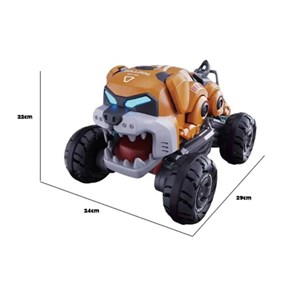 ماشین کنترلی شارژی دودزا طرح سگ بولداگ Bulldog Stunt Spray RC Car_اسباب بازی