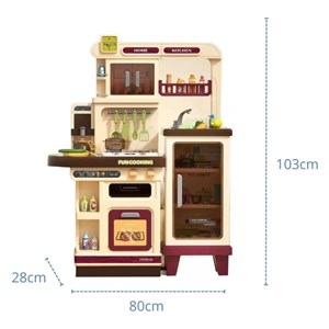 ست اسباب بازی آشپزخانه سایز بزرگ موزیکال و چراغدار 57 قطعه_اسباب بازی