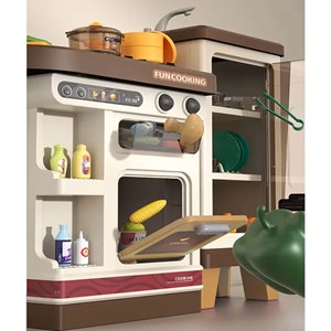 ست اسباب بازی آشپزخانه سایز بزرگ موزیکال و چراغدار 57 قطعه_اسباب بازی