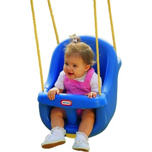 تاب بازی کودک رنگ آبی مدل MGA - Little Tikes - High Back Toddler Swing_اسباب بازی