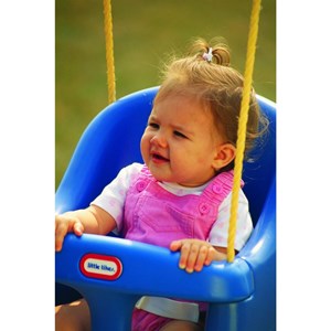 تاب بازی کودک رنگ آبی مدل MGA - Little Tikes - High Back Toddler Swing_اسباب بازی
