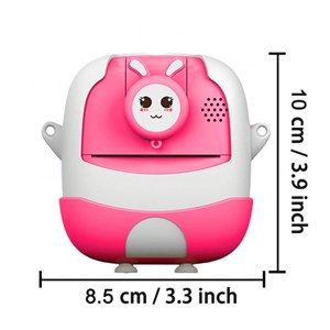 دوربین عکاسی و فیلمبرداری دیجیتال کودک با چاپ فوری حرارتی و رم 32 گیگ صورتی_اسباب بازی