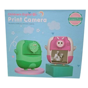 دوربین عکاسی و فیلمبرداری دیجیتال کودک با چاپ فوری حرارتی و رم 32 گیگ سبز_اسباب بازی