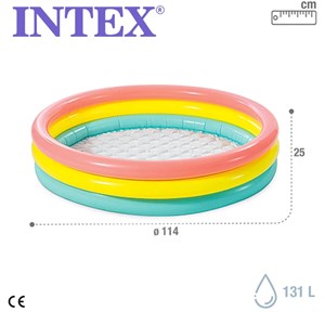 استخر بادی قطر 114 سانتیمتری کف بادی اینتکس طرح جدید_اسباب بازی