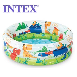 استخر بادی قطر 61 سانتیمتری کف بادی اینتکس با طرح آکواریوم_اسباب بازی