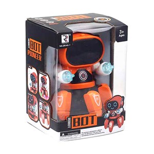 ربات اسباب بازی طرح شش پا نارنجی BOT ROBOT Toys NO ZR142-1_اسباب بازی
