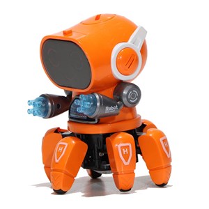 ربات اسباب بازی طرح شش پا نارنجی BOT ROBOT Toys NO ZR142-1_اسباب بازی