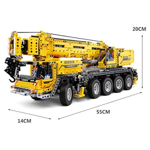 لگو تکنیک ماشین جرثقیل کنترلی 2590 قطعه با 8 موتور مدل Mould King 13101 _اسباب بازی