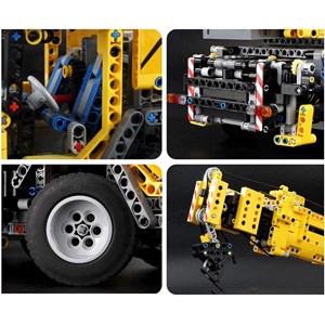 لگو تکنیک ماشین جرثقیل کنترلی 2590 قطعه با 8 موتور مدل Mould King 13101 _اسباب بازی
