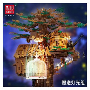 لگو کریتور خانه درختی چراغ دار 3958 قطعه مدل Mould King 16033 Tree House_اسباب بازی