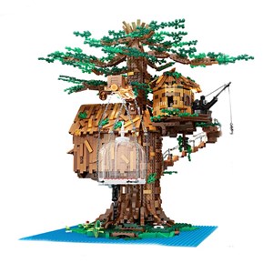 لگو کریتور خانه درختی چراغ دار 3958 قطعه مدل Mould King 16033 Tree House_اسباب بازی